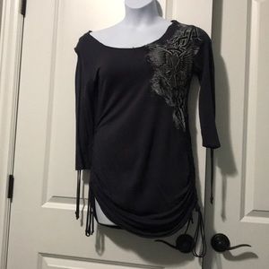 Gray Long Sleeve Tunic/Shirt